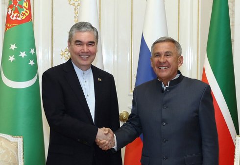 Gurbanguly Berdimuhamedov Meets With Head of Tatarstan in Kazan