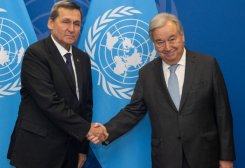Raşid Meredow Nýu-Ýorkda Antoniu Guterriş bilen hyzmatdaşlygyň esasy ugurlaryny maslahatlaşdy