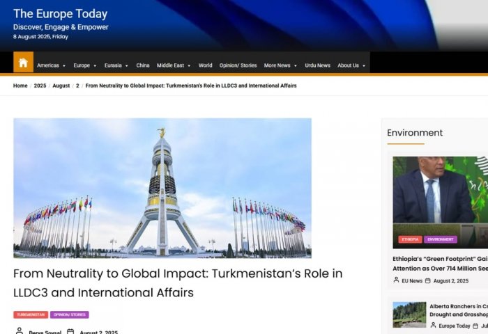 Turkmenistan Embassy in Belgium Ensures Media Coverage of LLDC3 Conference