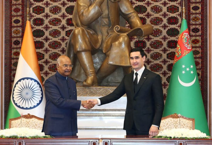 Türkmenistanyň we Hindistanyň Prezidentleri Aşgabatda gepleşikleri geçirdiler