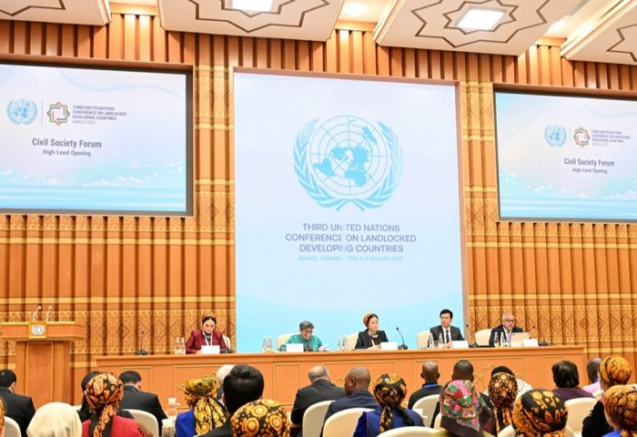 Awazada LLDC ýurtlarynda durnukly ösüşde raýat jemgyýetiniň orny maslahatlaşyldy