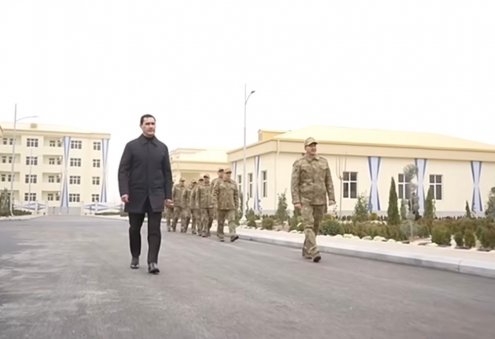 President of Turkmenistan Opens Military Facilities in Lebap Province