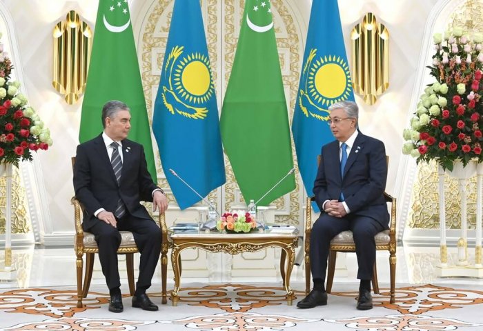 National Leader of Turkmen People Meets With President of Kazakhstan