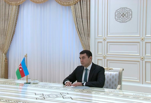 Türkmenistanyň Prezidenti Azerbaýjanyň Medeniýet ministrini kabul etdi