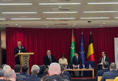 Brýusselde Türkmenistanyň ulag-üstaşyr mümkinçiligi tanyşdyryldy