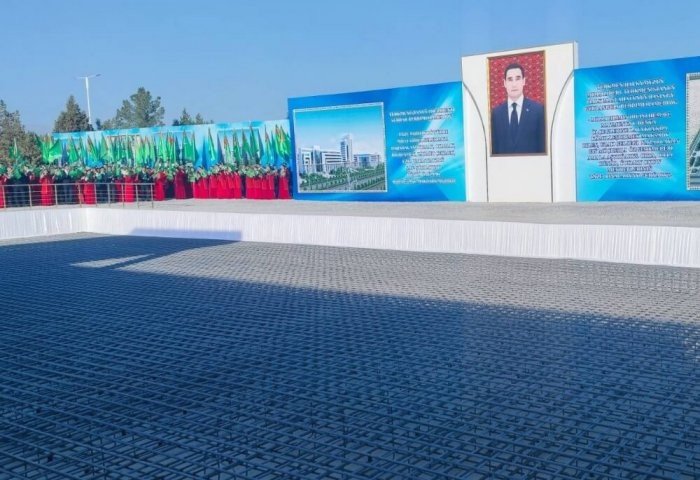 Turkmen President Attends Balkan Power Plant Foundation Laying Ceremony