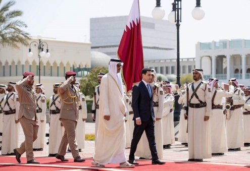 Türkmenistanyň Prezidenti Dohada Kataryň Emiri bilen gepleşikleri geçirdi