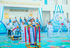 Daşoguzda 240 orunlyk täze çagalar bagy ulanylmaga berildi