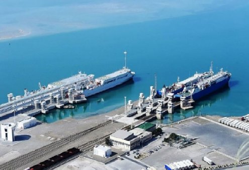 Türkmenbaşy portunda “e-TIR” ulgamy arkaly ilkinji synag ýük daşamalary geçiriler