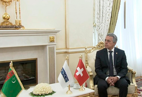 Turkmen President Receives Swiss Vice President, OSCE Chair