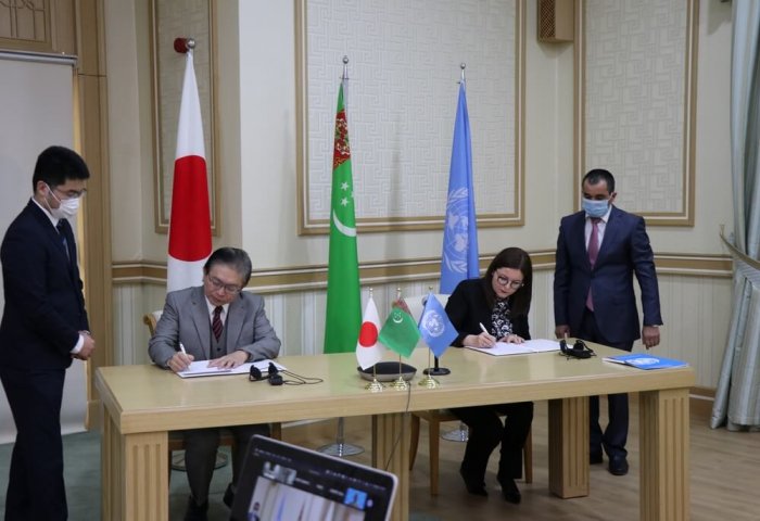 Japonya ile UNOPS Türkmenistan'ın sağlık sektöründeki projeyi başlattı