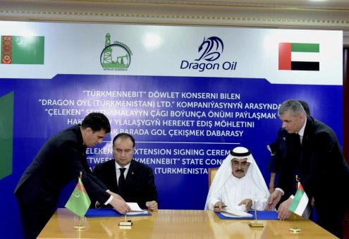 “Dragon Oil” Türkmenistan bilen şertnamany uzaltmak üçin $1 milliard töleýär