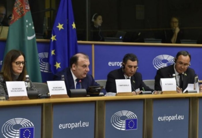 Turkmen, European Parliamentarians Discuss Updated EU Strategy for Central Asia