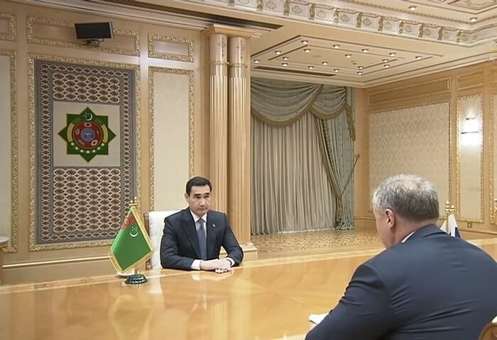 Turkmen President Meets Governor of Russia’s Astrakhan Region
