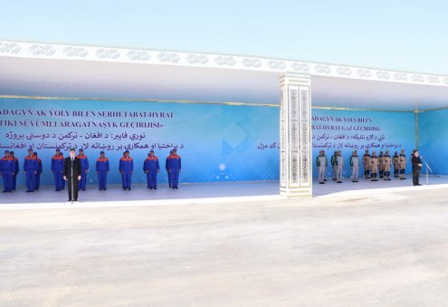 Key Infrastructure Projects Inaugurated at Turkmen-Afghan Border