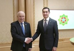 President of Turkmenistan Meets With CIS General Secretary