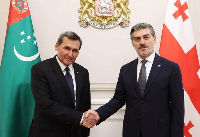 Turkmen Foreign Minister Meets With President and PM of Georgia
