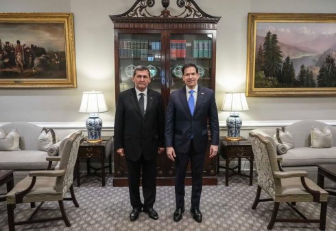 Turkmen Foreign Minister Meets U.S. Secretary of State in Washington