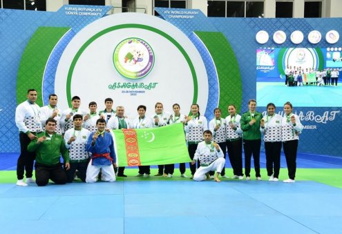 Türkmenistanlı sporcular, Dünya Kuraş Şampiyonası’nda 15 madalya kazandılar