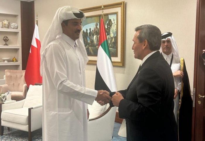 Türkmenistanyň daşary işler ministri Dohada Kataryň Emiri bilen duşuşdy Türkmenistanyň daşary işler ministri Dohada Kataryň Emiri bilen duşuşdy