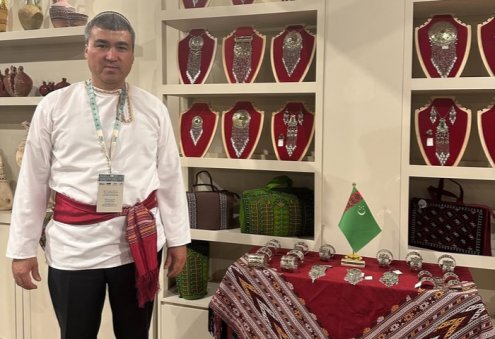 Turkmen Artisans Participate in Saudi International Crafts Week