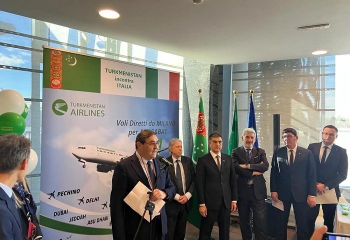 Turkmenistan Airlines' Plane Completes its First Passenger Flight to Milan