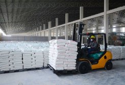 Lebapda gury gurluşyk garyndylaryny we gipsokarton önümlerini öndürýän zawod gurulýar