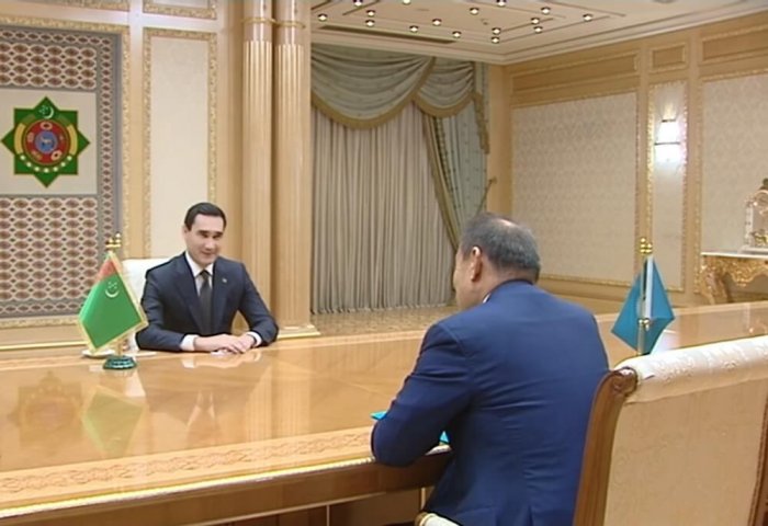 Turkmen President Meets OTS Secretary General in Ashgabat