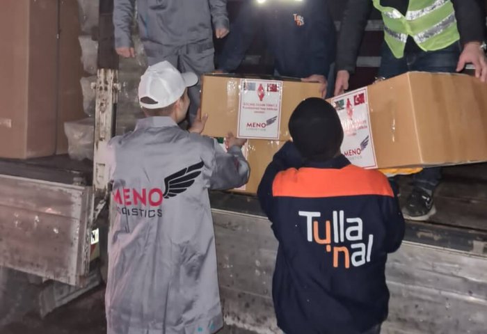 Türkmenistan’ın lojistik şirketleri, Türkiye’deki depremzedeler için insani yardım gönderdiler