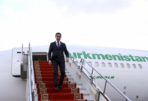 Turkmen President Arrives in Georgia on State Visit