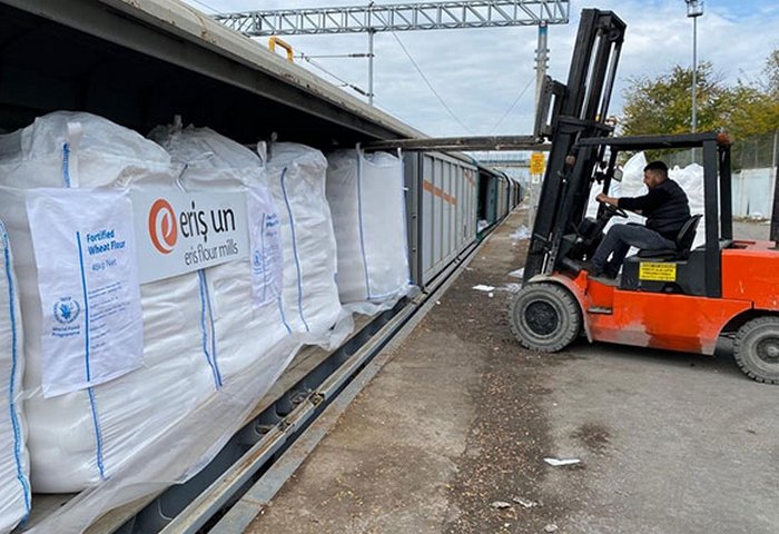 TULM Transports UN’s Flour Shipment Via Turkmenistan to Afghanistan