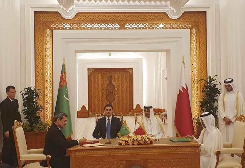 Türkmenistan-Katar görüşmelerine ilişkin çok sayıda ikili belge imzalandı