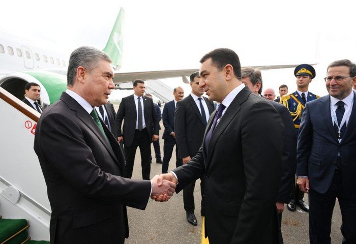 Gurbanguly Berdimuhamedov Visits Azerbaijan for 12th Turkic States Summit