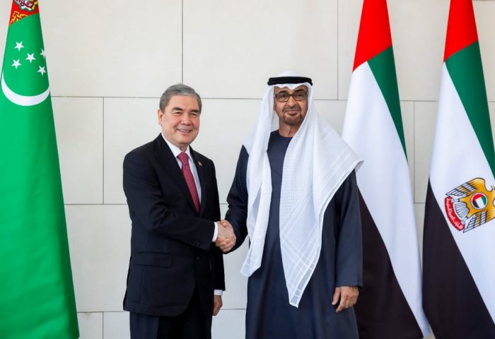 Gurbanguly Berdimuhamedov Meets UAE President in Abu Dhabi
