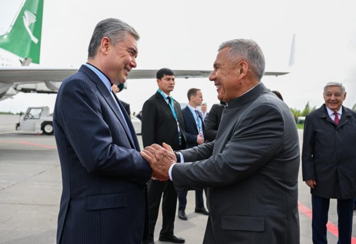 Gurbanguly Berdimuhamedov Arrives in Kazan For KazanForum