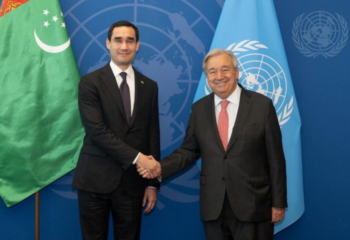 Türkmenistanyň Prezidenti Nýu-Ýorkda BMG-niň Baş sekretary bilen duşuşdy