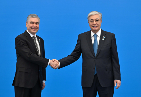 Gurbanguly Berdimuhamedov Congratulates President of Kazakhstan Kassym-Jomart Tokayev