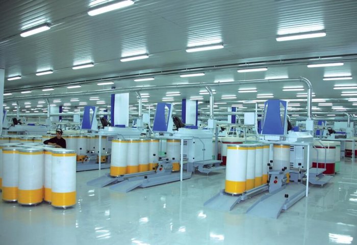 Halaç’ın pamuk iplik fabrikası yaklaşık 15 milyon manatlık ürün üretti