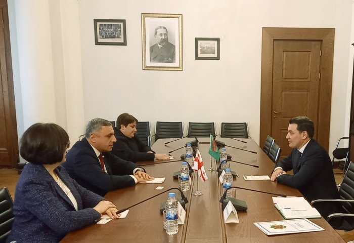 Посол Туркменистан обсудил укрепление сотрудничества с председателем Комитета Парламента Грузии Посол Туркменистан обсудил укрепление сотрудничества с председателем Комитета Парламента Грузии