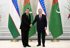 Rashid Meredov Meets With Shavkat Mirziyoyev During Visit to Uzbekistan