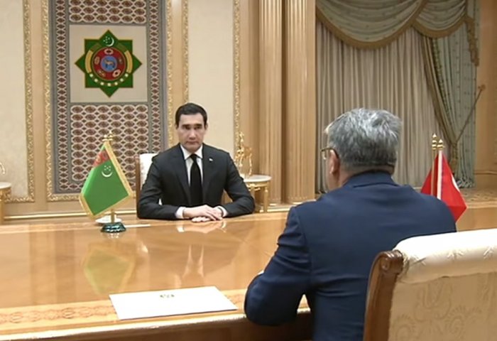 Serdar Berdimuhamedov, Türkiye’nin yeni Türkmenistan Büyükelçisi’ni kabul etti
