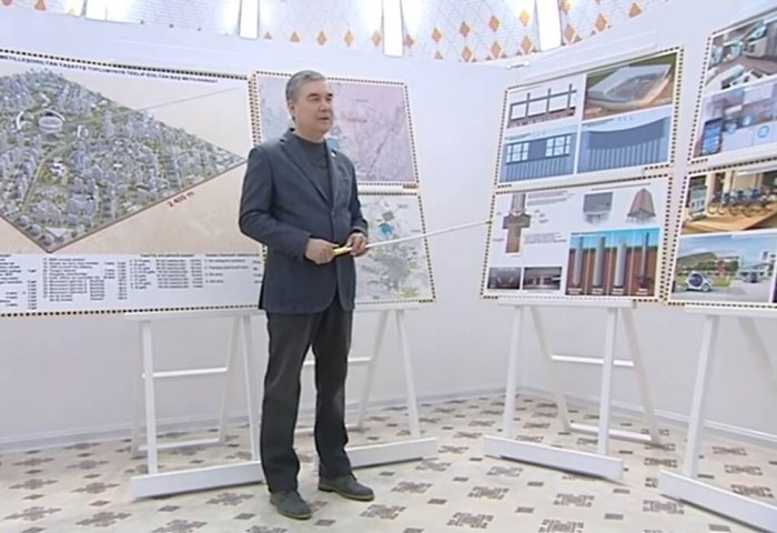 Turkmen President Inspects Progress on Ashgabat City Project