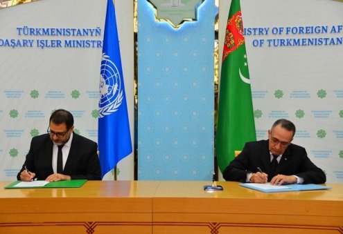 МИД Туркменистана подписал пакет документов со спецучреждениями ООН
