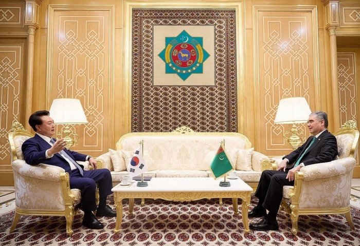 Gurbanguly Berdimuhamedov Meets With President of South Korea