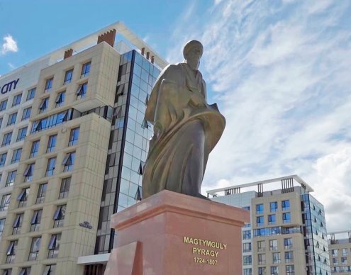 Astana Dedicates Monument to Magtymguly Fragi