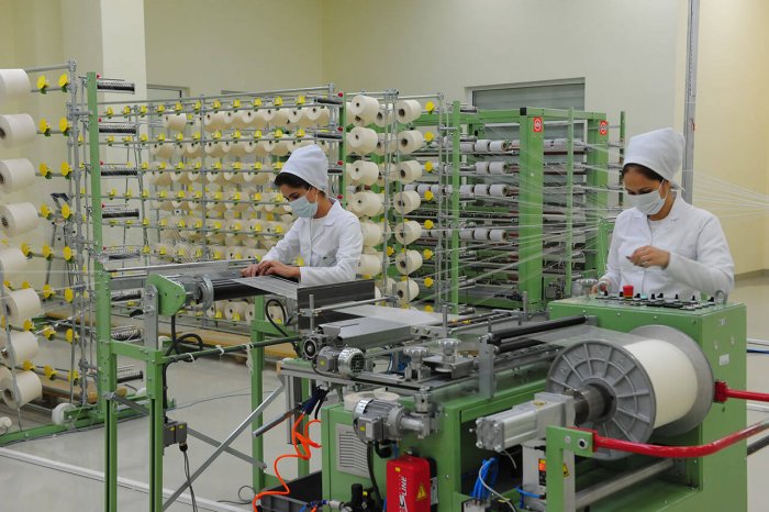 Daşoguz pamuk iplik fabrikası üretim miktarını arttırıyor