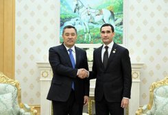 Serdar Berdimuhamedow we Gyrgyzystanyň Prezidenti söwda-ykdysady we energetika hyzmatdaşlygyna garadylar
