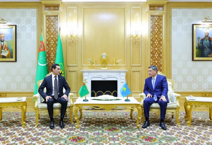 Türkmenistanyň Prezidenti Aşgabatda GDA-nyň Hökümet Baştutanlaryny kabul etdi