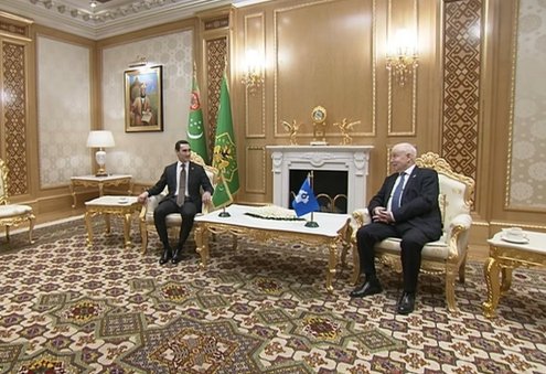 Turkmen President Holds Talks With CIS Secretary General