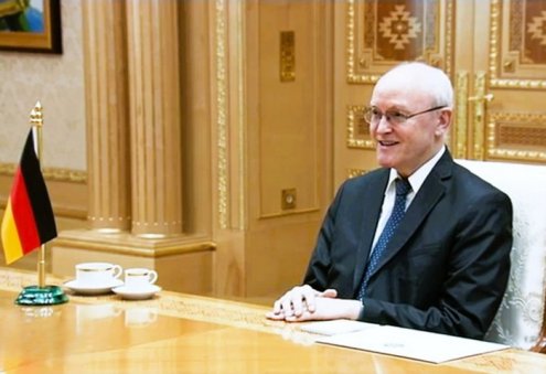Türkmenistanyň Prezidenti Germaniýa Federatiw Respublikasynyň ilçisini kabul etdi